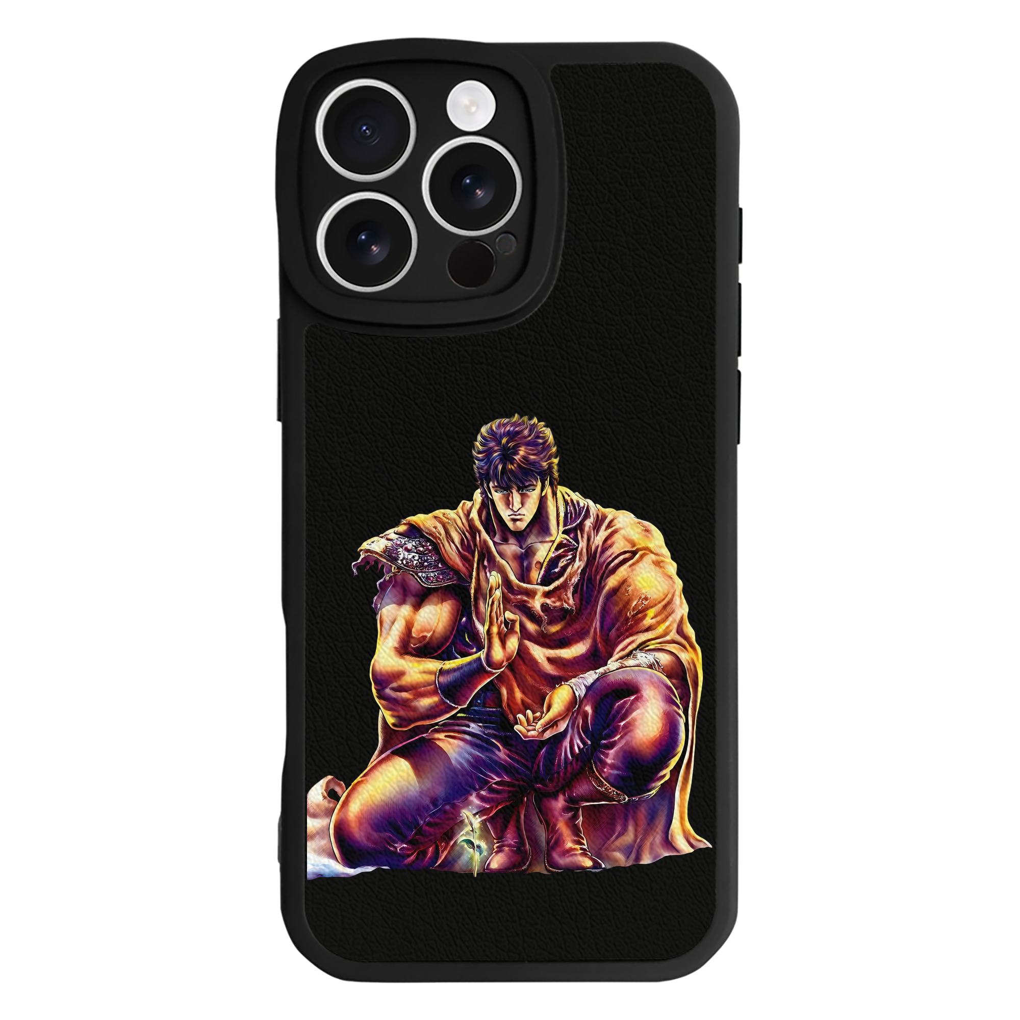 （画像用） 北斗の拳 Fist of the North Star 【iPhone 16シリーズ対応】シリコンスマホケース（レザー調） 材質：シリコン